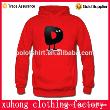 Red colour pullover health top sports style sweet girl winter wear hoodie